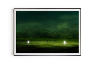 between them - print